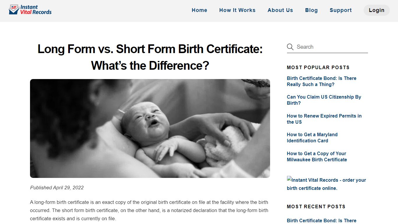 Long Form vs. Short Form Birth Certificate: What's the Difference?